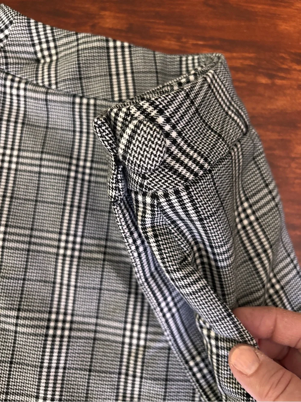 A New Day Mini Skirt Plaid Wrap Around Size 4